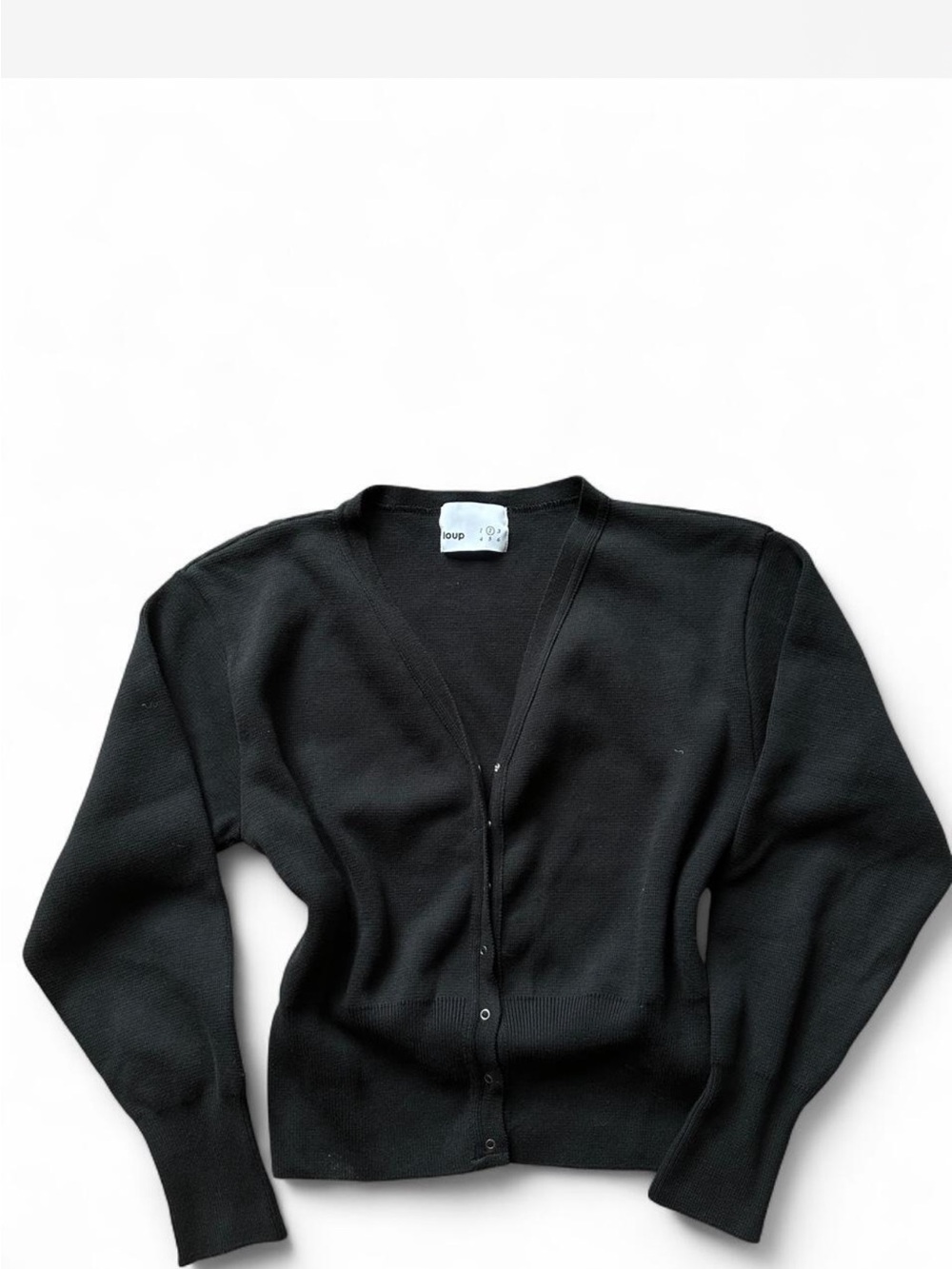Loup online Black cardigan with button up front #cardigan #buttonup - Picture 2 of 3